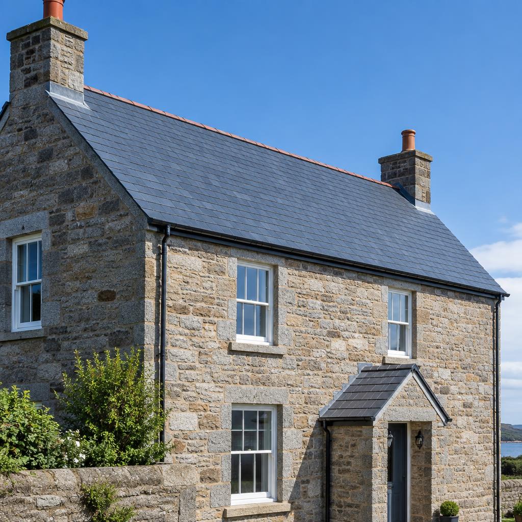 Slate roof replacement in Penzance, Cornwall